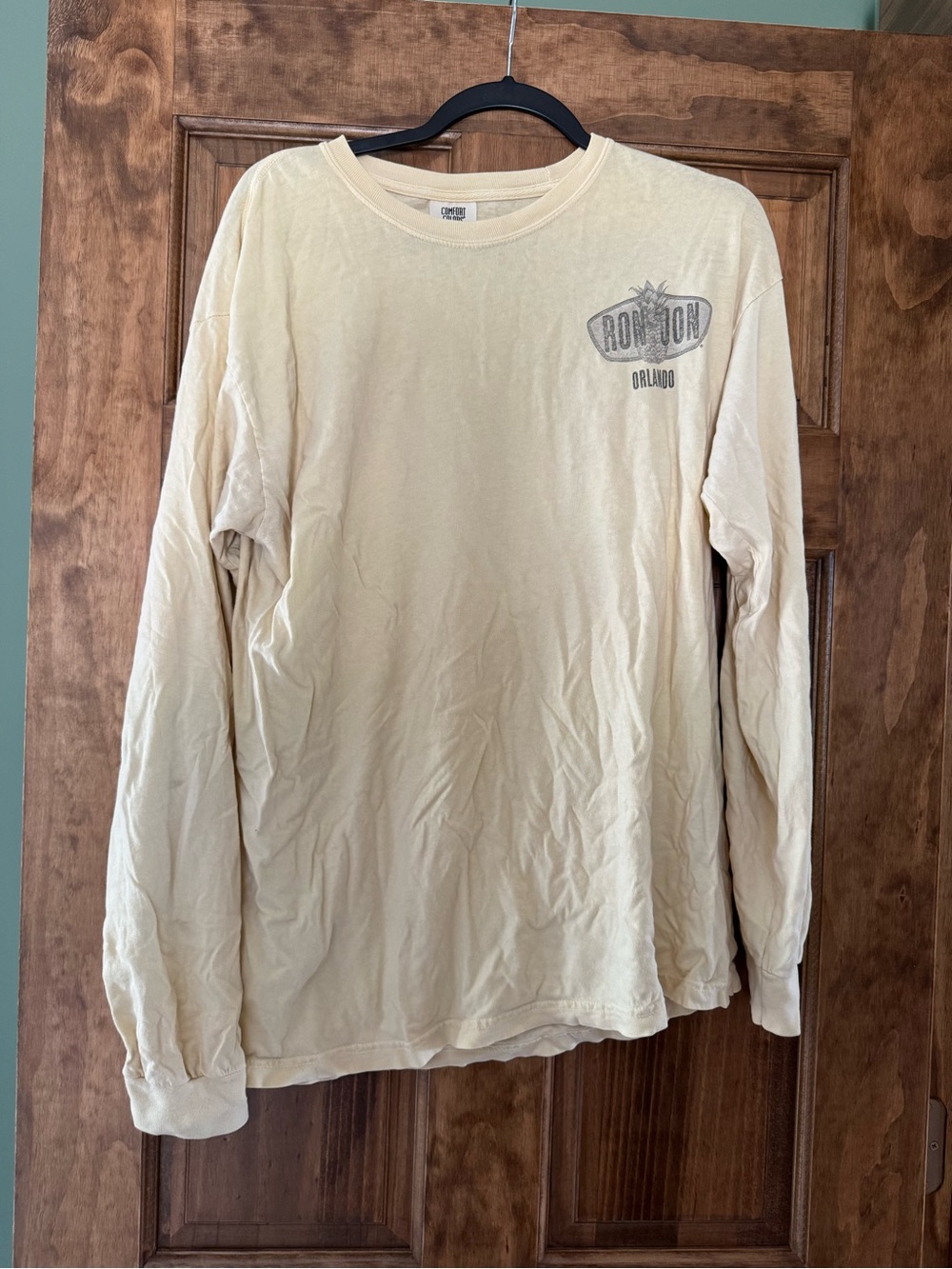 Comfort Colors Long Sleeve Tee - Pale Yellow